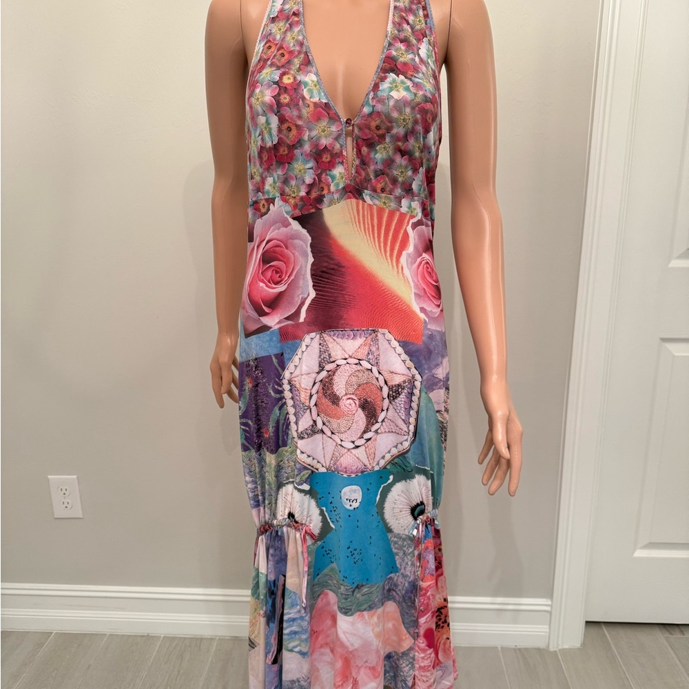 Roberto Cavalli Multicolor Maxi Dress
